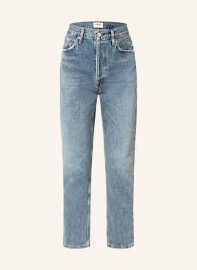 Agolde Jeansy Straight Riley blau