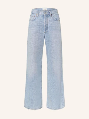 Agolde Jeansy Wide Leg Dame blau