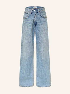 Agolde Jeansy Wide Leg Vana blau