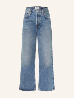 Agolde Krótkie Dżinsy Ren blau chapter dk worn ind