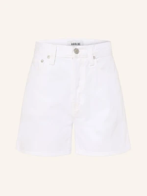 Agolde Szorty Dżinsowe Parker Long weiss