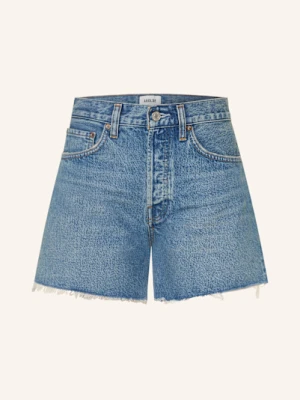 Agolde Szorty Jeansowe Parker Long Short blau
