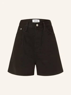 Agolde Szorty Jeansowe Rhoda schwarz