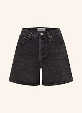 Agolde Szorty Jeansowe V-Waist Short blau