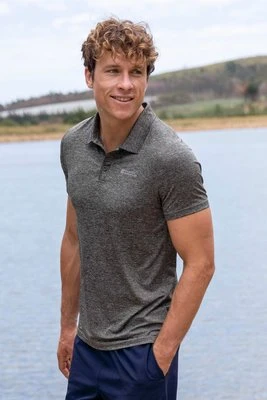 Agra - męskie polo - Medium Grey Mountain Warehouse