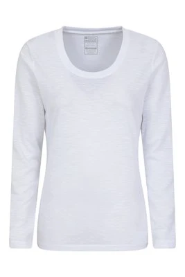 Agra slub top damski z długim rękawem - White Mountain Warehouse