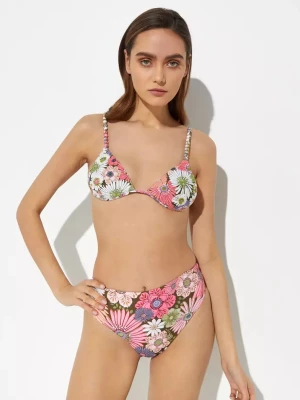 Agua Bendita Top od bikini Belle z haftem