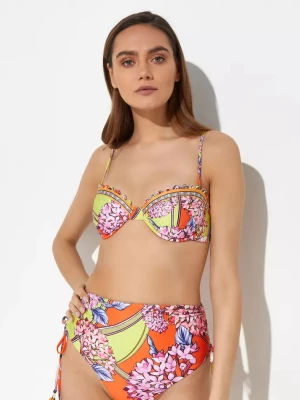 Agua Bendita Wzorzysty top od bikini Piper