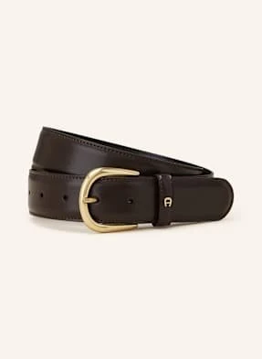 Aigner Pasek Skórzany Business braun
