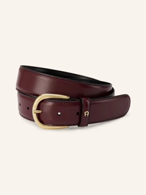 Aigner Pasek Skórzany Business rot