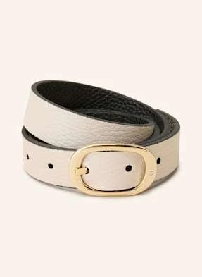 Aigner Pasek Skórzany Casual Dwustronny weiss