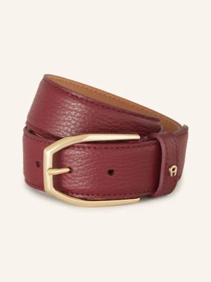 Aigner Pasek Skórzany Casual rot