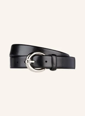 Aigner Pasek Skórzany Fashion schwarz