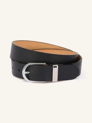 Aigner Pasek Skórzany schwarz