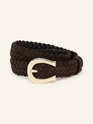 Aigner Pleciony Pasek braun