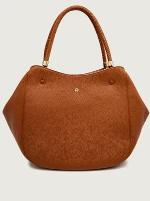 Aigner Skórzana shopperka CARRÉ SOFT