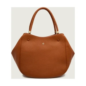 Aigner Skórzana shopperka CARRÉ SOFT