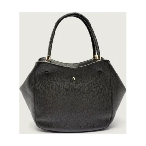 Aigner Skórzana shopperka CARRÉ SOFT