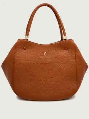 Aigner Skórzana shopperka CARRÉ SOFT