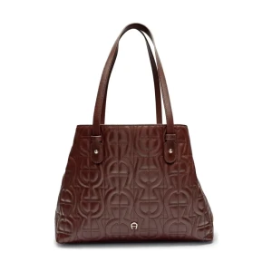Aigner Skórzana shopperka Diadora