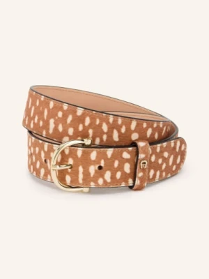 Aigner Skórzany Pasek braun