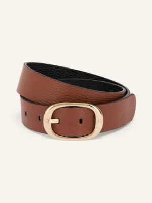 Aigner Skórzany Pasek braun