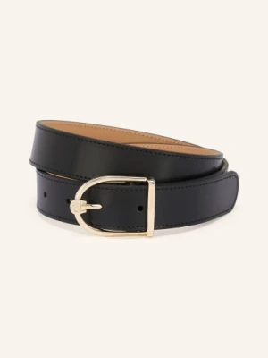 Aigner Skórzany Pasek schwarz