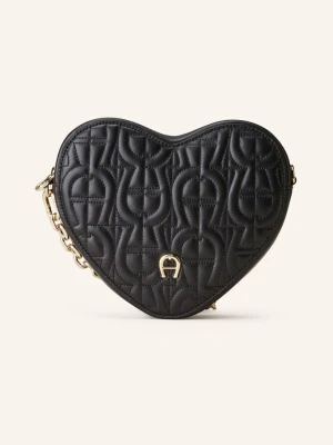 Aigner Torba Na Ramię Heart schwarz CZARNY