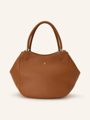 Aigner Torba Shopper Carré Large braun