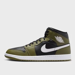 Air Jordan 1 Mid black/white medium olive/sail, markiJordan, Air Jordan 1, w kolorze zielony, rozmiar: