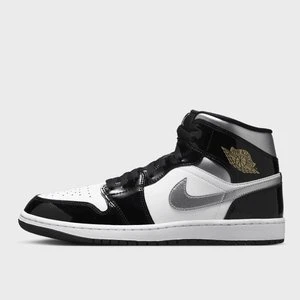 Air Jordan 1 Mid SE black/ metallic siler/white, markiJordan, Air Jordan 1, w kolorze czarny, rozmiar: