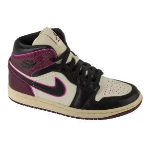 Air Jordan 1 Mid SE FQ7818-101, Damskie, Białe, buty sneakers, skóra licowa, rozmiar: 36