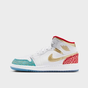 Jordan Air 1 Mid Sneaker School (GS) uniseks Retro biały rozmiar Buty
