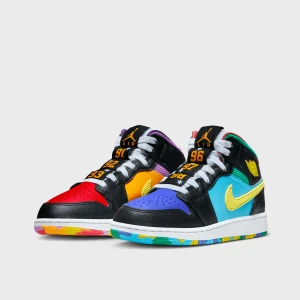 Jordan Air 1 Mid Sneaker School (GS) uniseks Retro czarny rozmiar Buty
