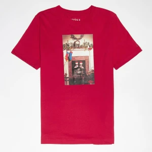 Jordan Air Eighty Five Crew Short Sleeve Tee uniseks T-Shirts czerwony rozmiar Odzież