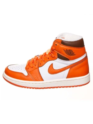 Air Jordan Skórzane sneakersy "1 Retro High" w kolorze biało-pomarańczowym rozmiar: 37,5