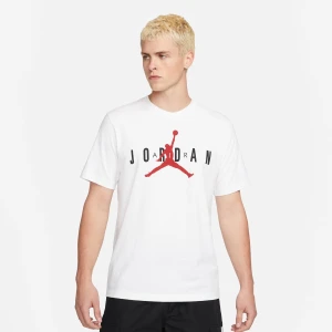 Air Wordmark T-Shirt, markiJordan, T-Shirty i Polo, w kolorze biały, rozmiar: