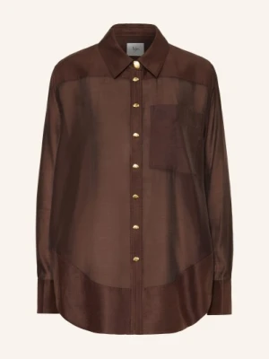 Aje. Bluzka Capture Z Mieszanki Materiałów Z Nitami braun