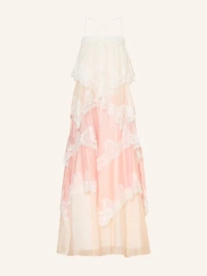 Aje. Sukienka Ophelia Z Koronką pink
