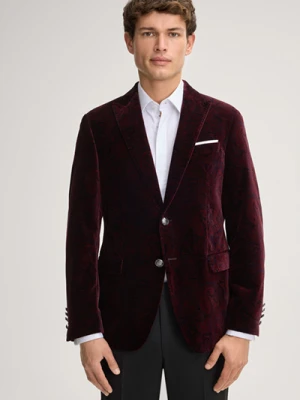 Aksamitna marynarka Horace w kolorze bordowym ze wzorem Joop