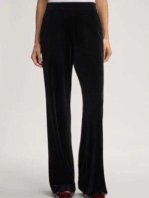 Aksamitne spodnie Pinella w kolorze czarnym Joop