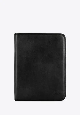 Aktówka męska na dokumenty z kieszeniami czarna Wittchen