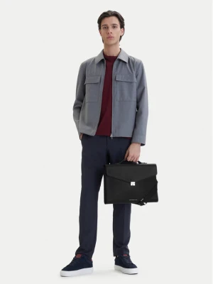 Aktówka Tommy Hilfiger Th Business Leather Computer Bag AM0AM14163 Czarny