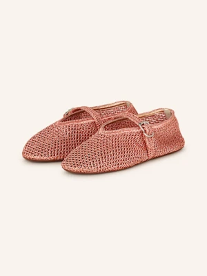 Alaïa Baleriny Mary Jane pink ALAÏA