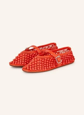 Alaïa Baleriny Z Ozdobnymi Kamykami orange ALAÏA