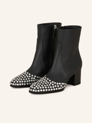 Alaïa Botki Z Ozdobnymi Kamykami schwarz CZARNY