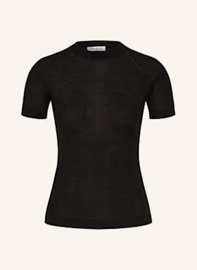 Alaïa Dzianinowa Koszulka schwarz ALAÏA