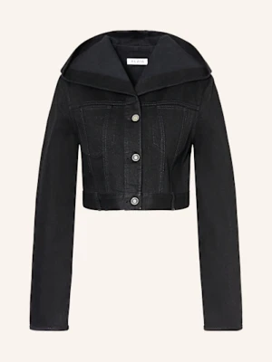 Alaïa Krótka Kurtka Jeansowa schwarz ALAÏA