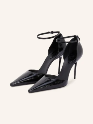Alaïa Lakierowane Czółenka D'orsay schwarz ALAÏA