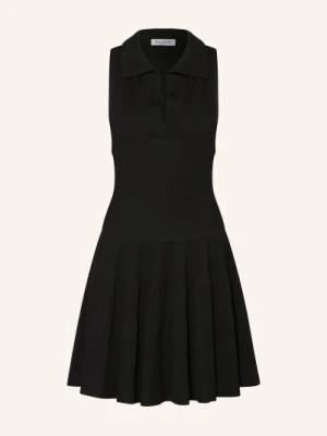 Alaïa Sukienka Polo Z Dzianiny schwarz ALAÏA
